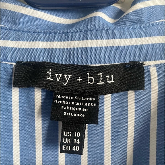 Ivy + Blu Striped Dress. Pre-Owned. - Picture 7 of 9